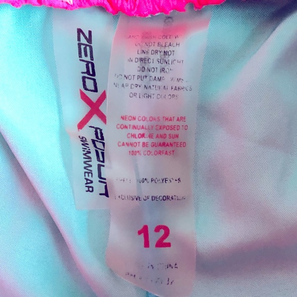 Zeroxposur Swimwear Shorts Girl’s Size 12 Blue - Picture 4 of 12